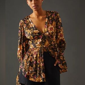 Anthropologie Deep-V Tunic